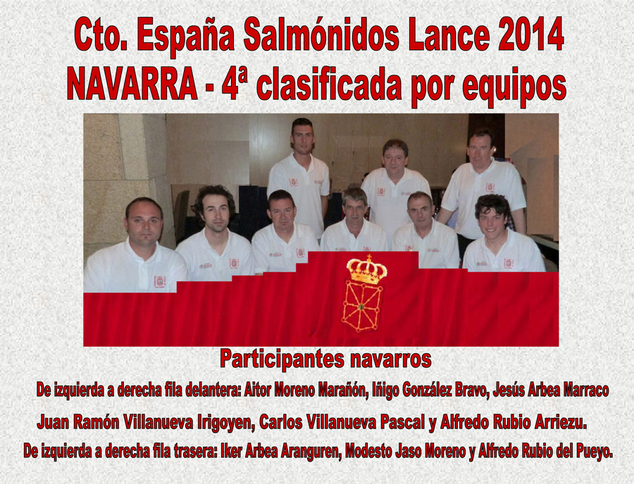 Navarra, subcampeona por equipos y 4ª clasificada en los Nacionales de Salmónidos Mosca y Lance